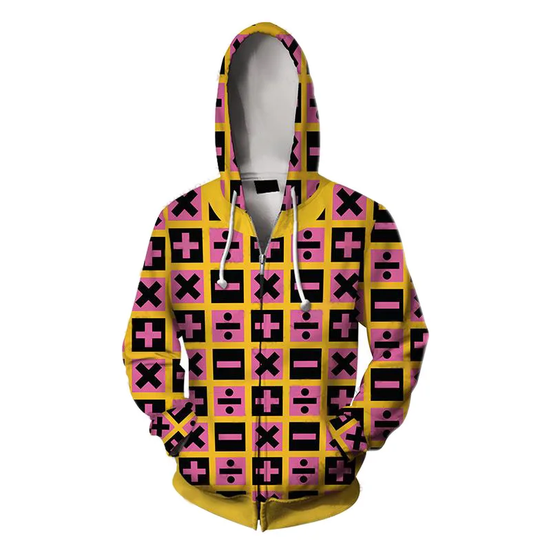 Jo Anime Hoodie Sweatshirt Kira Yoshikage Cosplay Costume Joestar Kujo Jotaro Hooded Sweater Shirt adult | Тематическая одежда и
