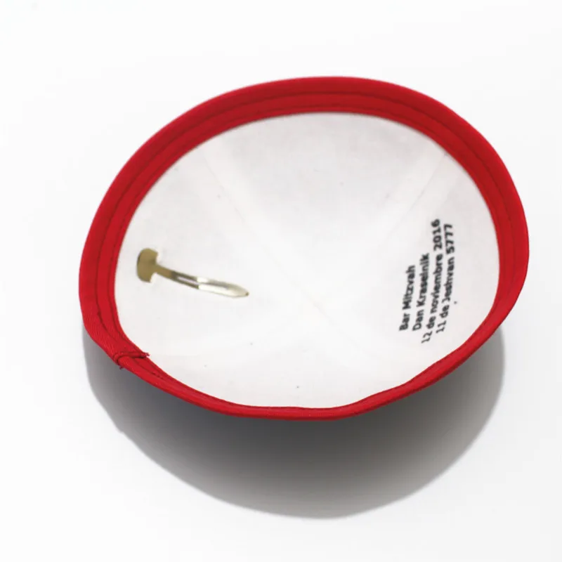 Иудейский кипот твердый хлопок синий Kippah 18 см kippot