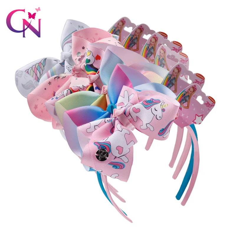 Модная повязка на голову с бантом из мультфильма для девочек бутик лента ручной