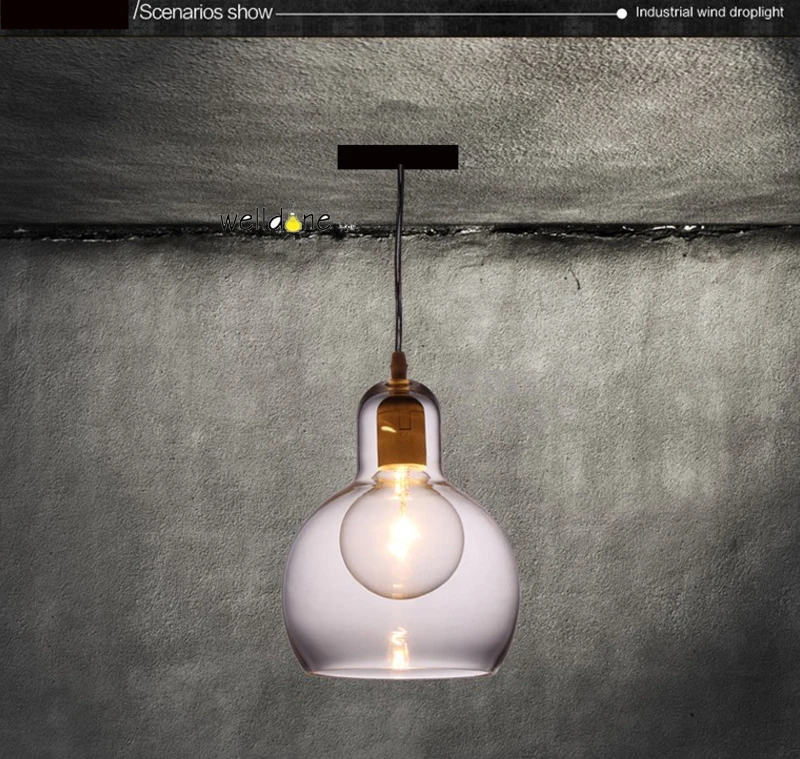 Creative Nordic design new classic was blown Clear luster glass Bulb Leuchte pendant lamp for bedroom living room kitchen bar | Освещение