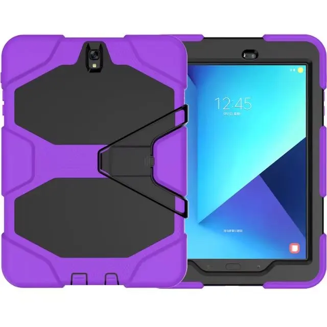 Чехол Funda для Samsung Galaxy Tab S3 9 7 T820 T 825 SM Silican Armor Kickstand чехол планшета + ручка|Чехлы