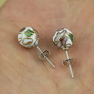 Многостильные Аутентичные серьги из бисера Серебро S925 модные для ногтей ретро