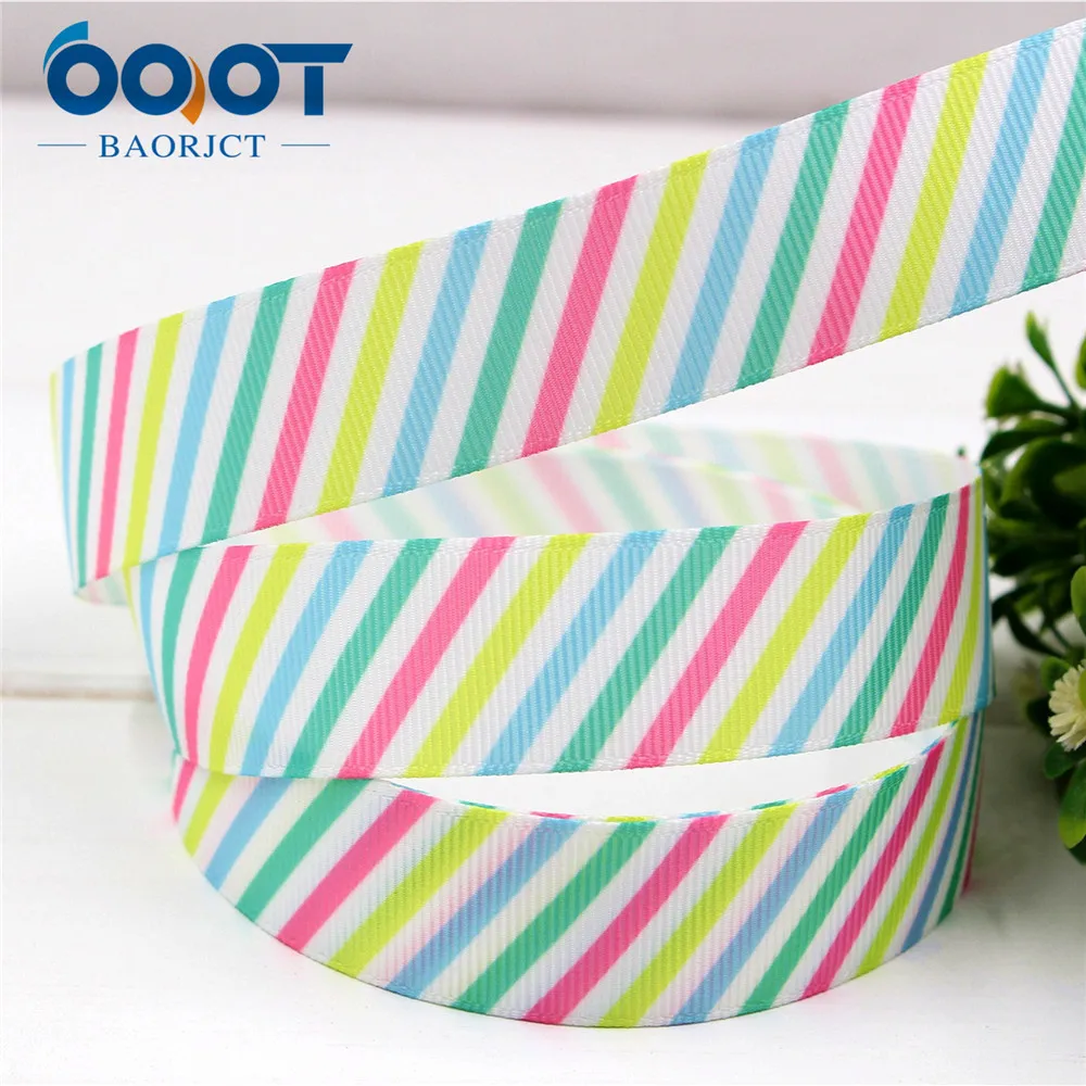 OOOT BAORJCT 174152,22 мм с геометрическим принтом grosgrain ленты, ручной работы, свадебные материалы для украшения, День Святого Валентина существенно