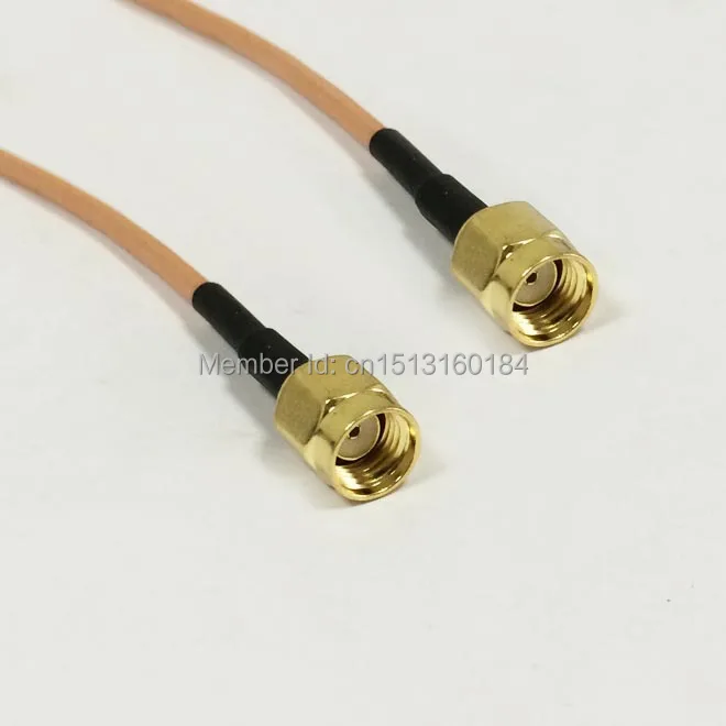 

New Modem Coaxial Cable RP-SMA Male Plug To RP-SMA Male Plug Connector RG316 Cable 15CM 6inch Adapter RF Pigtail
