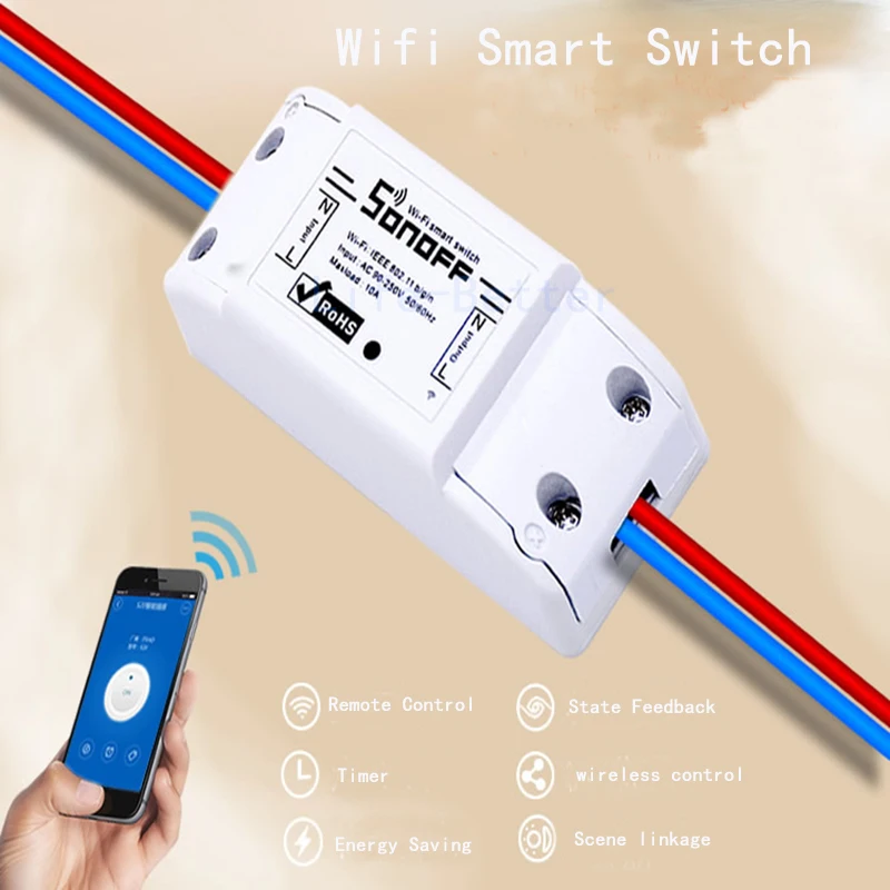 Sonoff беспроводной Wifi переключатель универсальный модуль автоматизации умного