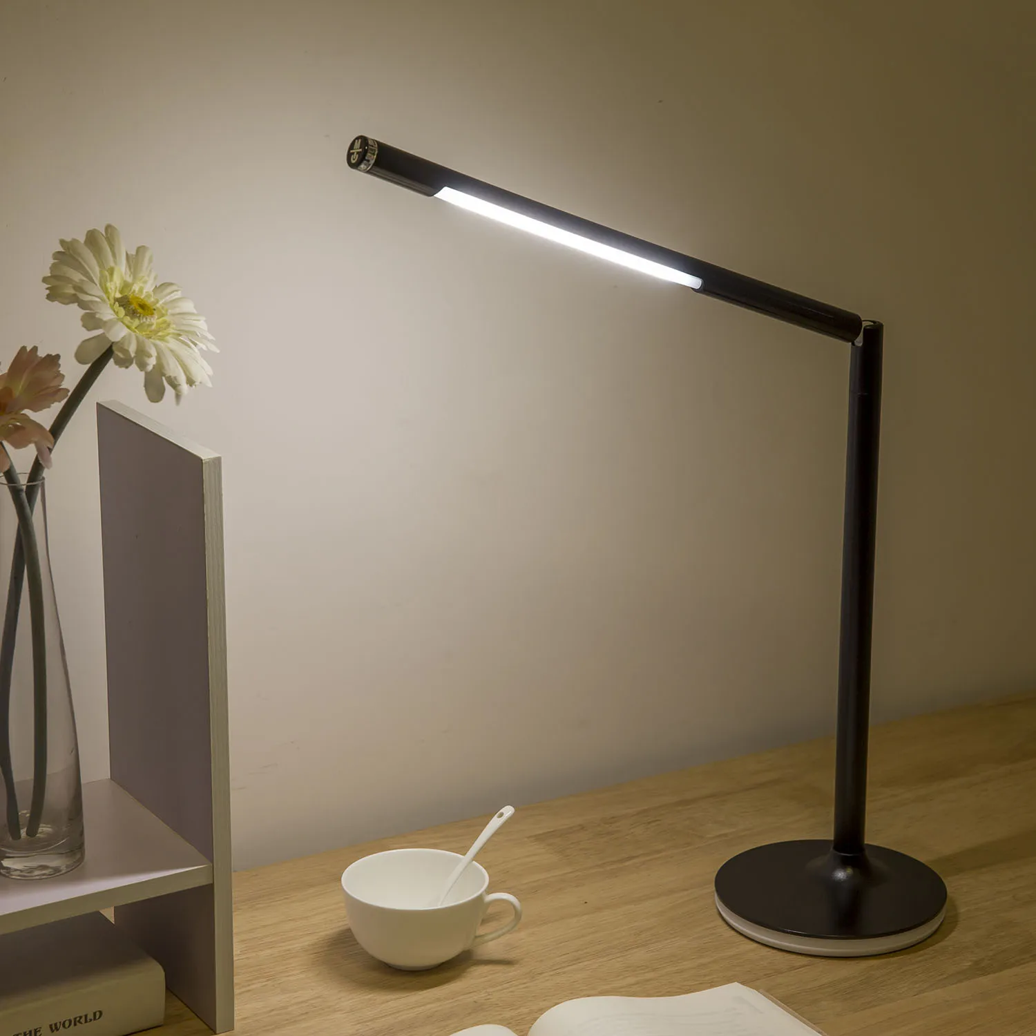 LED Desk Lamp with USB Charging Port Eye Care Dimmable 3 Color Temperatures unlimited Stepless dimming Bright | Лампы и освещение