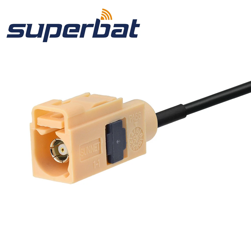 Коаксиальный RF кабель Superbat Fakra разъем мама прямой отрезок RG174 500 см|jack jack|jack to jackjack