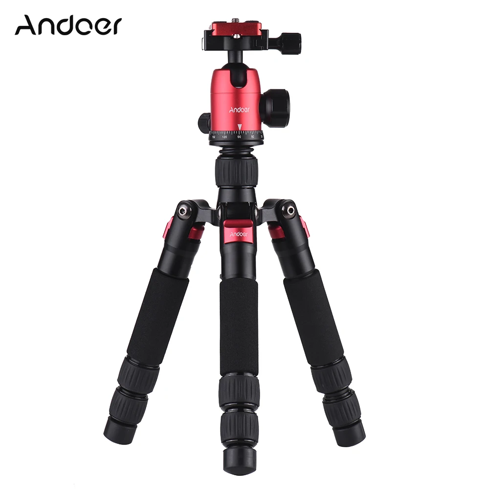 

Andoer DT-02 Мини Портативный Настольный штатив подставка из алюминиевого сплава с шаровой головкой БЫСТРОРАЗЪЕМНАЯ пластина сумка для перенос...