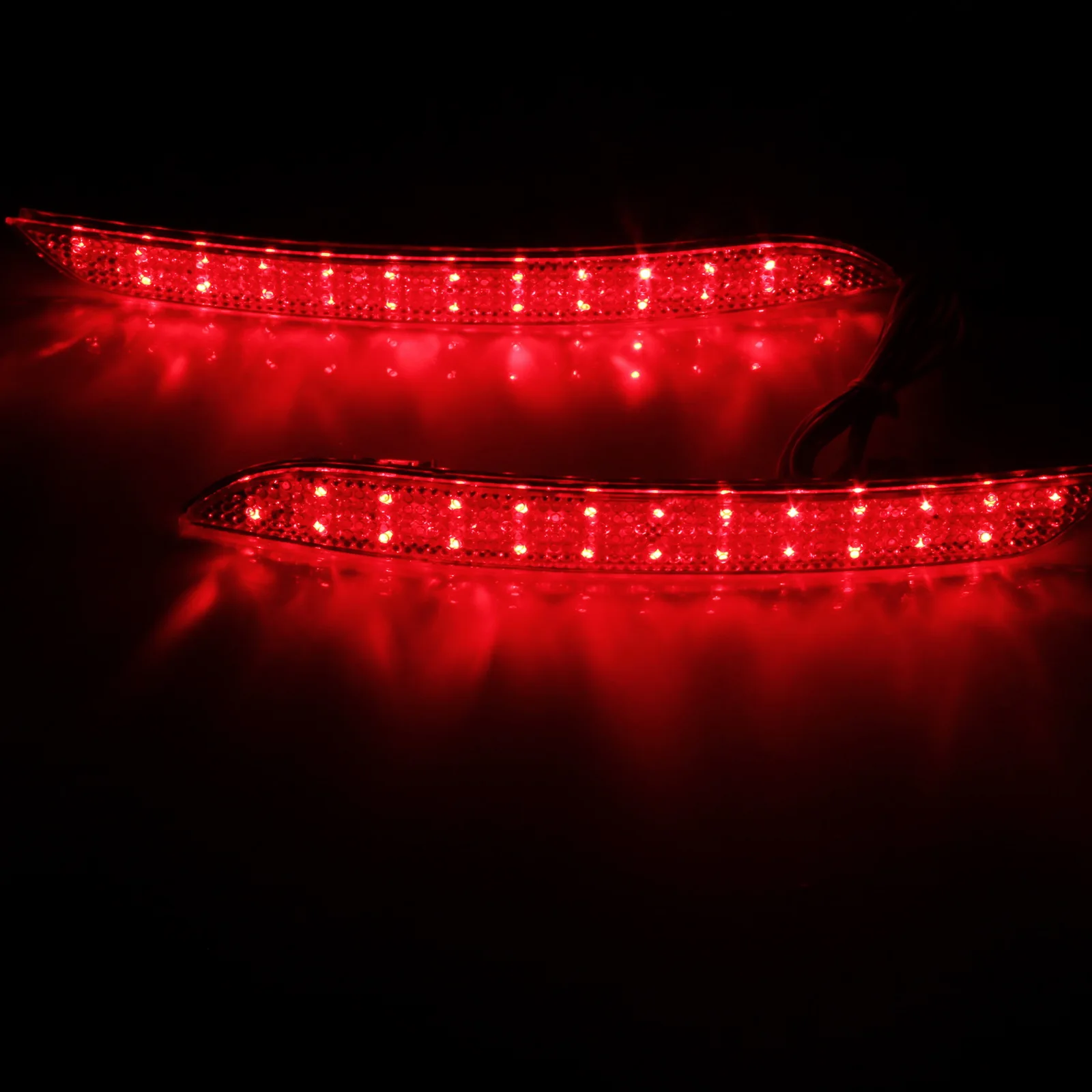 ANGRONG Пара светодиодный задний бампер отражатель задние фонари светильник