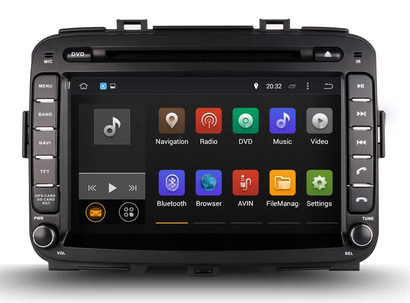 Android 8.0 Car DVD Player GPS Navigation for Kia Carens 2013 2014 with Navigator Radio BT WIFI Video Stereo 8Core 4G+32G | Автомобили и