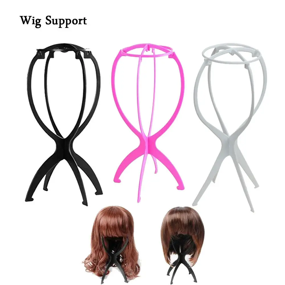 

1pc Wig Display Stand Mannequin Dummy Head Hat Cap Hair Holder Folding Stable Tool