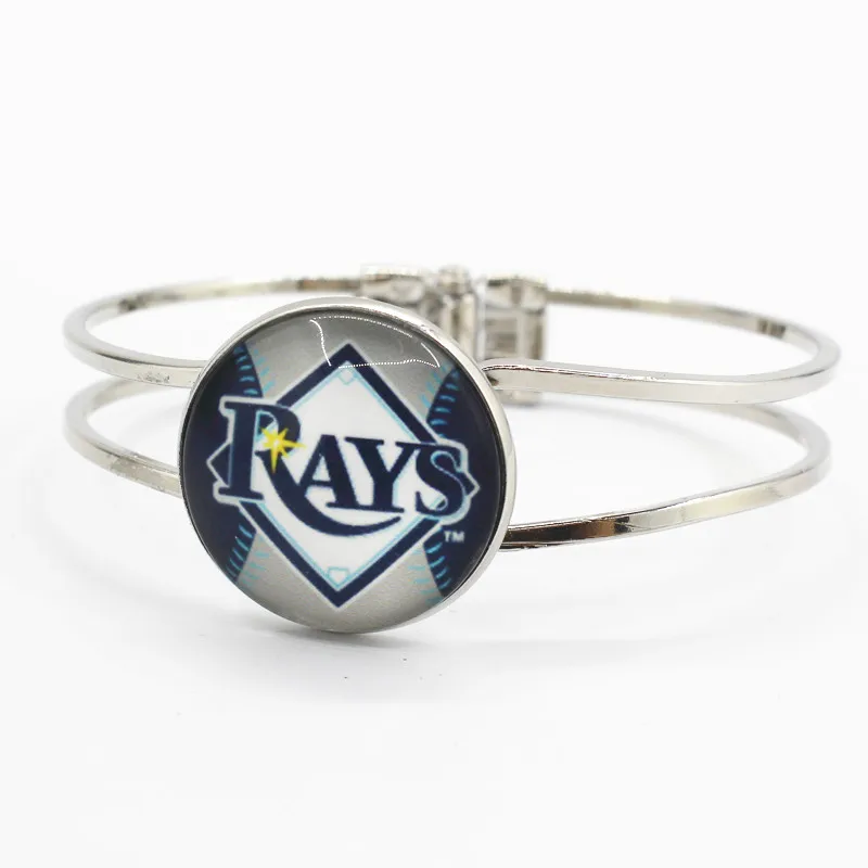 6 шт./лот Тампа-Бэй бейсбольная Спортивная команда Подвески сплав браслет для