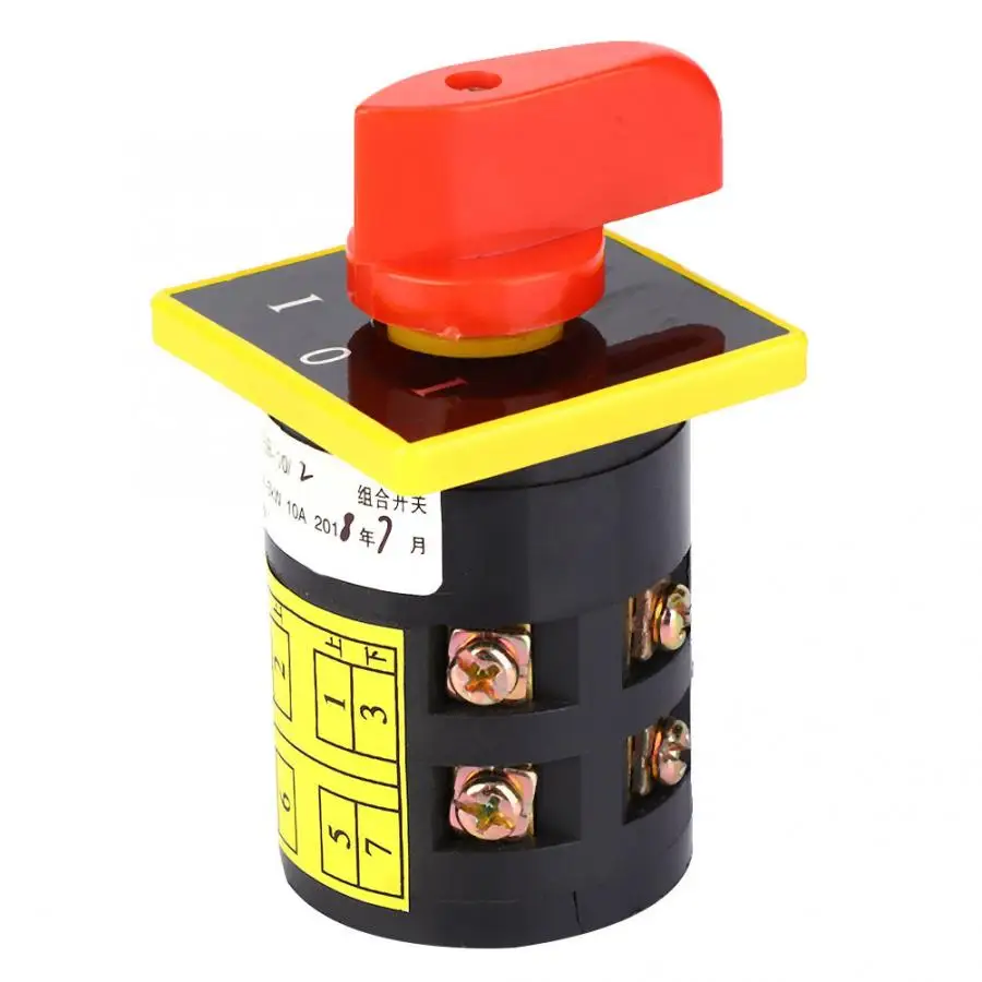 Переключатель HZ5B 10/2 (2 Слои) 380V ~ 3KW 10A 8 терминал повернуть Cam Комбинации
