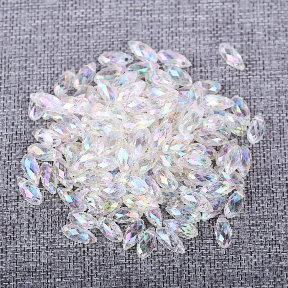 100 шт./лот прозрачные граненые бусины для самостоятельного изготовления