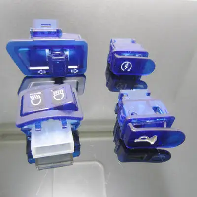 AF27-AF35 blue Мотоциклетные переключатели Кнопка рога сигнала поворота Высокий Низкий Луч Электрический старт кнопки для HONDA DIO ZX AF18 AF27/AF28 AF34/AF35 - Цвет: AF27-AF35 blue