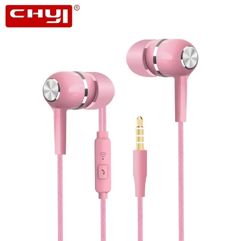 Cheap In Ear Sport Earphone With Mic Wired Handsfree Gaming Headset 3.5mm Deep Bass Universal Candy Gifts Earbuds For Smartphone