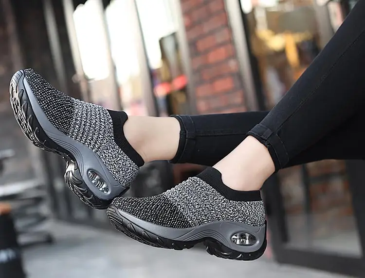 Ladies shoes flats new fashion breathable mesh sneakers women shoes slip-on comfortable sports casual shoes woman flats