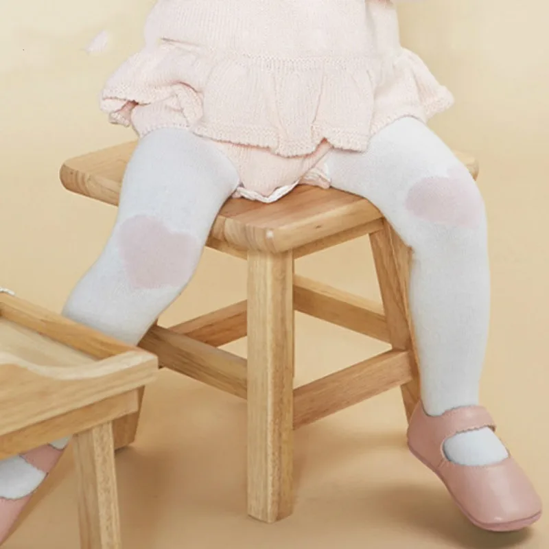 2017 spring1-3 лет девочки хлопок Колготки для новорождённых любовь печати колготки