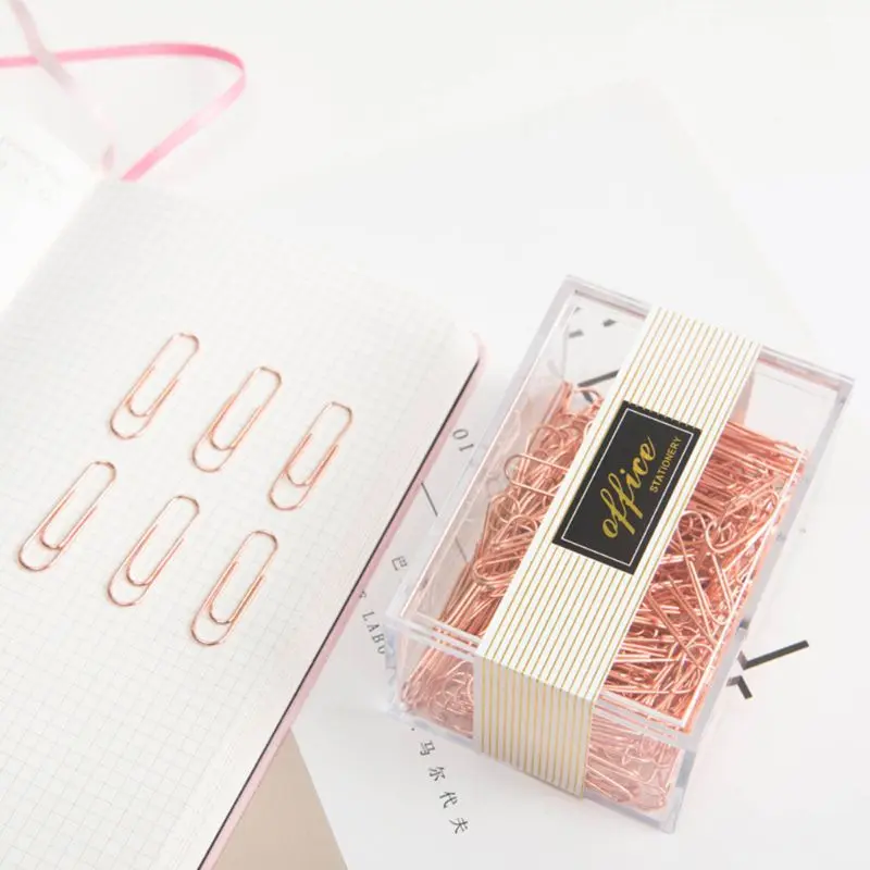 

200pcs Small Mini Metal Paper Clips Bookmarks Photos Letter Binder Clip Stationery School Office Supplies