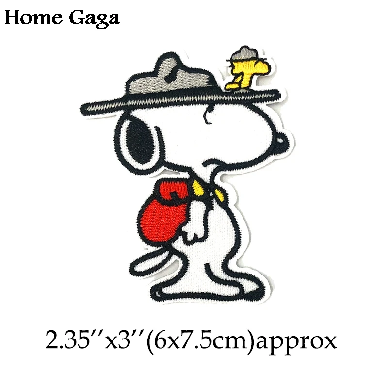 Homegaga мультяшная собака вышитая Железная на патчи para одежда аппликации Косплей Джерси кошелек сумка значки-наклейки D1606