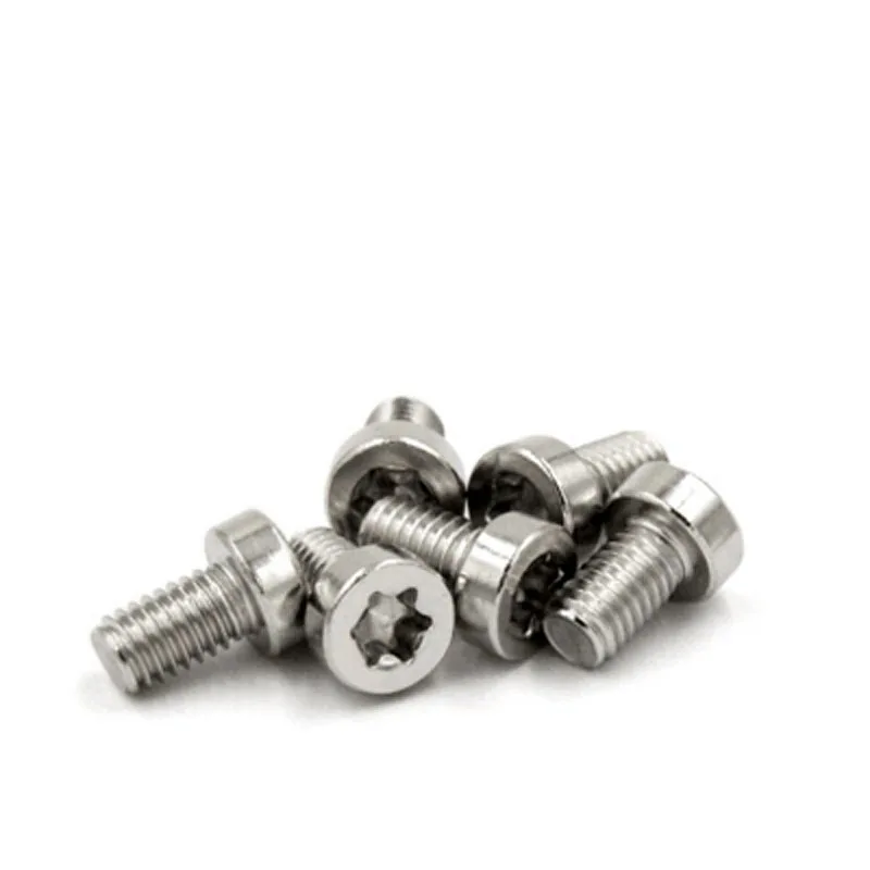 

5pcs M6 Cylindrical head plum screw 304 stainless steel star Hexagonal security torx screws 10mm-30mm Length