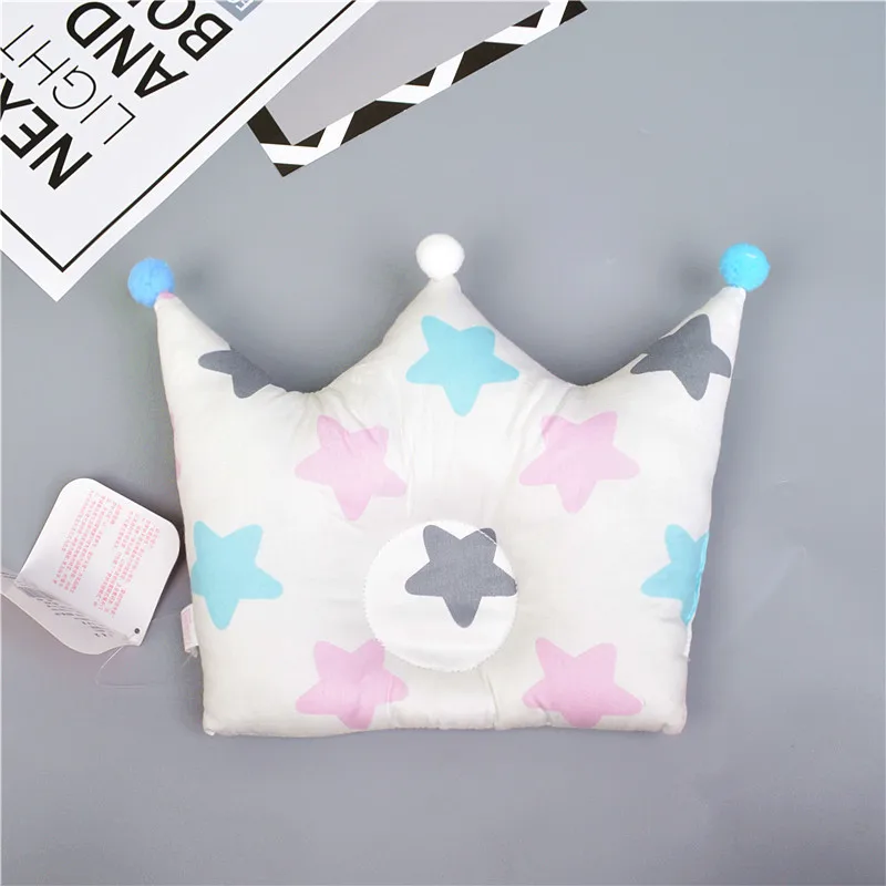 Baby Shaping Pillow Prevent Flat Head Infants Crown Dot Bedding Pillows Newborn Boy Girl Room Decoration Accessories 0-24 Months | Мать и
