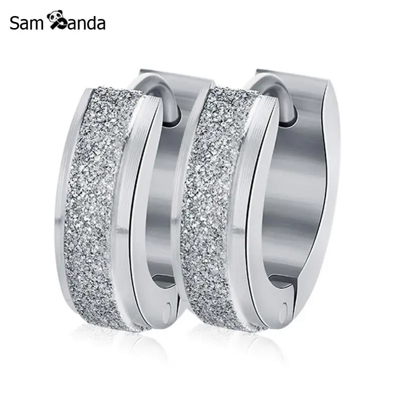 Простые круглые серьги 2018 для женщин ювелирные изделия обруч из нержавеющей