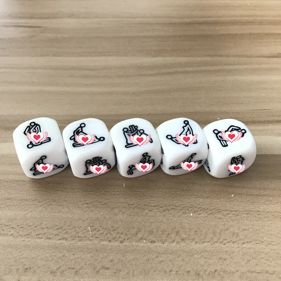 Новинка, 2 шт., 20 мм, D6, поверхность, игральные кости, многогранная экшн-игра, игрушка для взрослых, пара, прелюдие, Эротические Кости, набор, Brial, подарок
