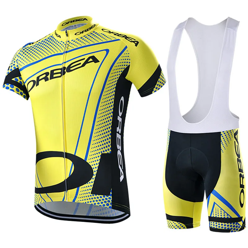 Дышащий Vélo гель Pad 2018 красный Orbea Pro Team короткий рукав Велоспорт Джерси Майо Ропа