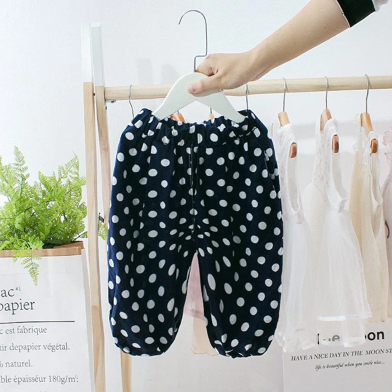 Fashion Baby For Boys 1-5 Year Kid's Kids Clothes cotton Beach Mosquito pants dots PantsTrousers Pant C2820 |