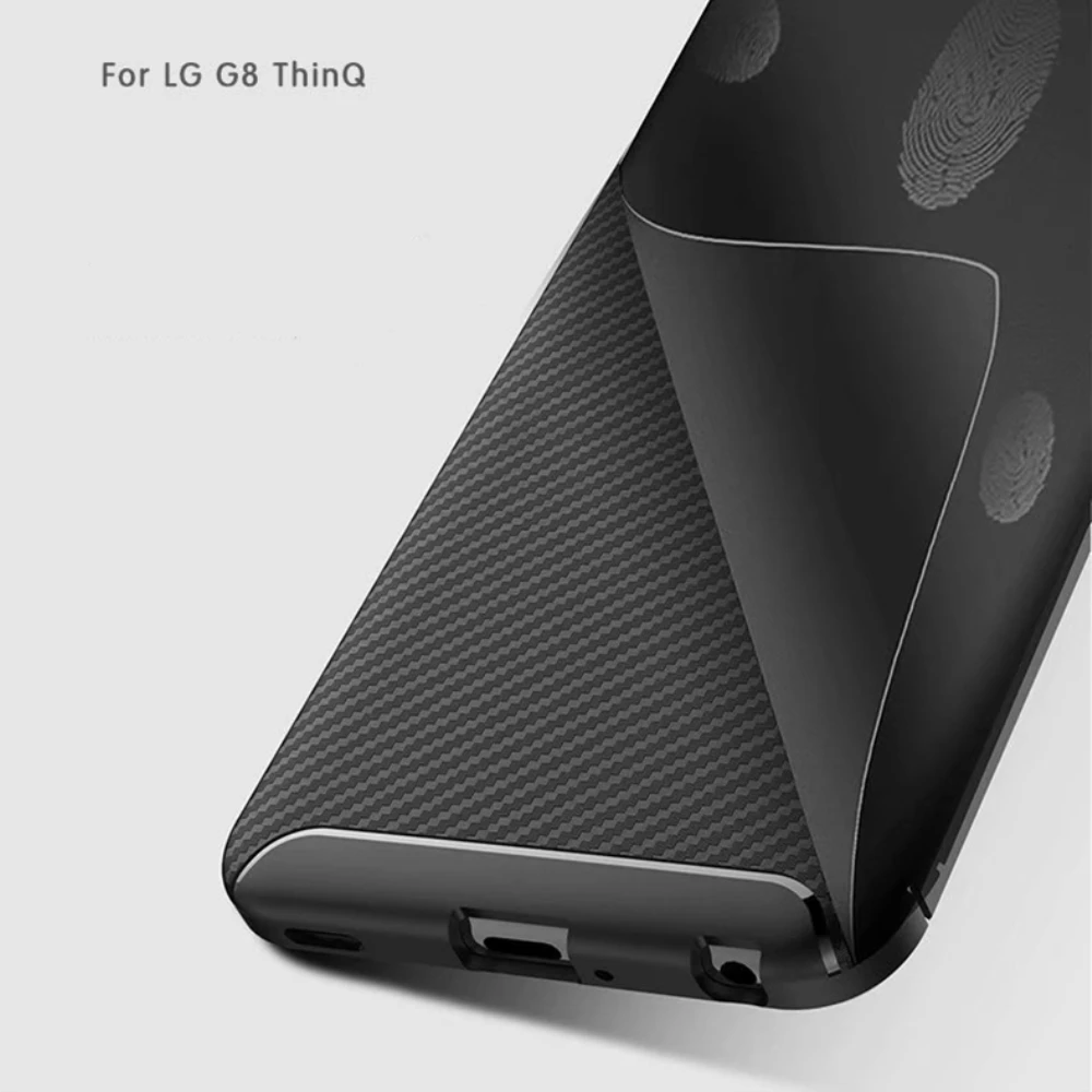Чехол в деловом стиле для LG V40 G8 G8S V50 K40 Stylo 5 ThinQ чехол из углеродного волокна с