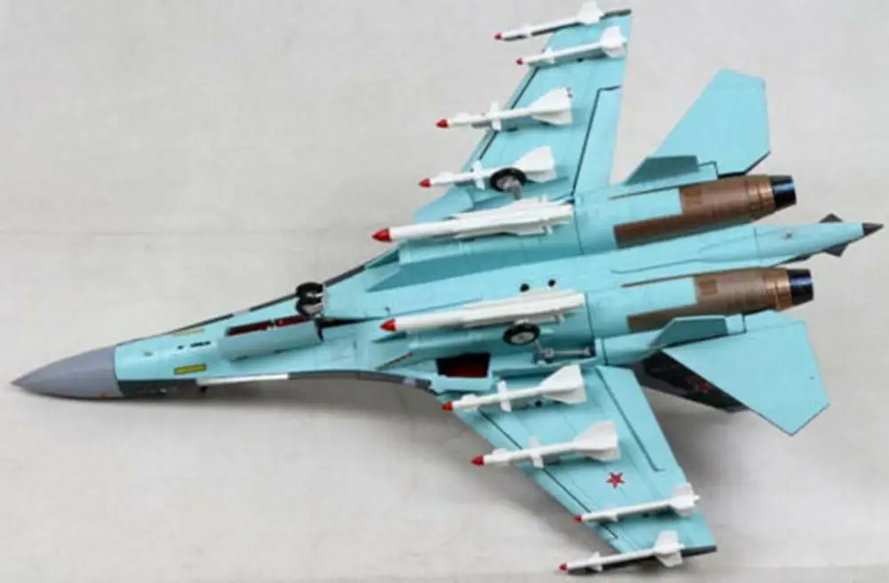 Модель Sukhoi 1/48 металлический корпус Flanker Su35 российский боевой самолет