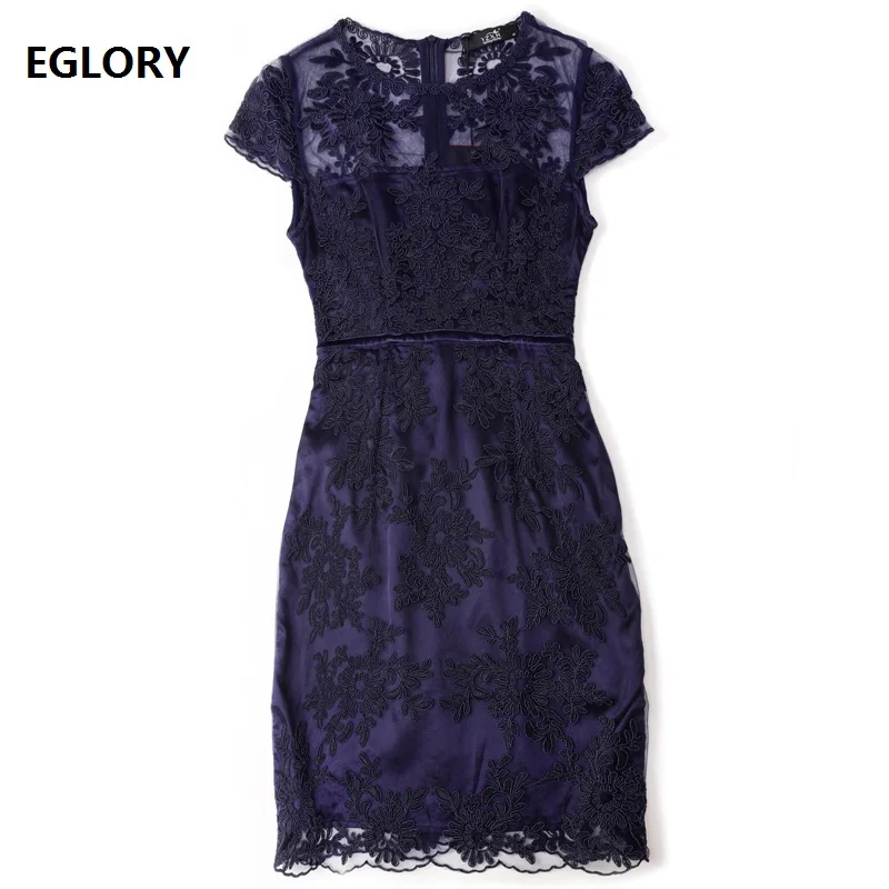 Женское облегающее платье-футляр вечерние платья с коротким рукавом и сеткой в