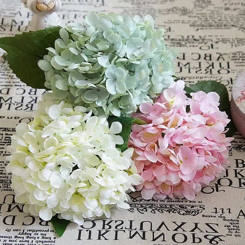 Шелковая Гортензия букет женских цветов для украшения дома и свадьбы | Дом сад