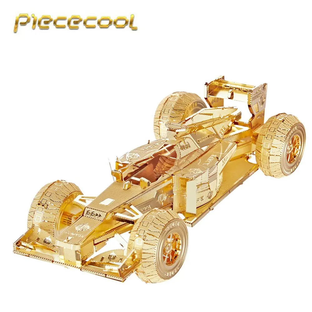 PIECECOOL гоночный автомобиль P052-G/S 3D металлическая модель сборки головоломка DIY