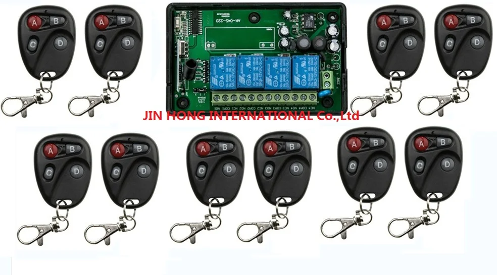 AC 110V 220V 240V RF 4CH напряжение многофункциональный беспроводной пульт дистанционного