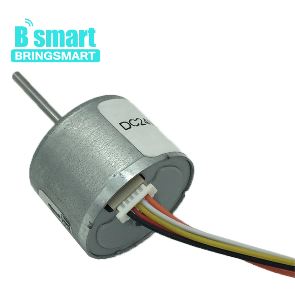Bringsmart R2418 бесщеточная, высокая скорость 7500 об/мин 12 В электрическая машина мини двигатель постоянного тока 24 В 8700 об/мин сигнал отзывы BLDC турбинный двигатель