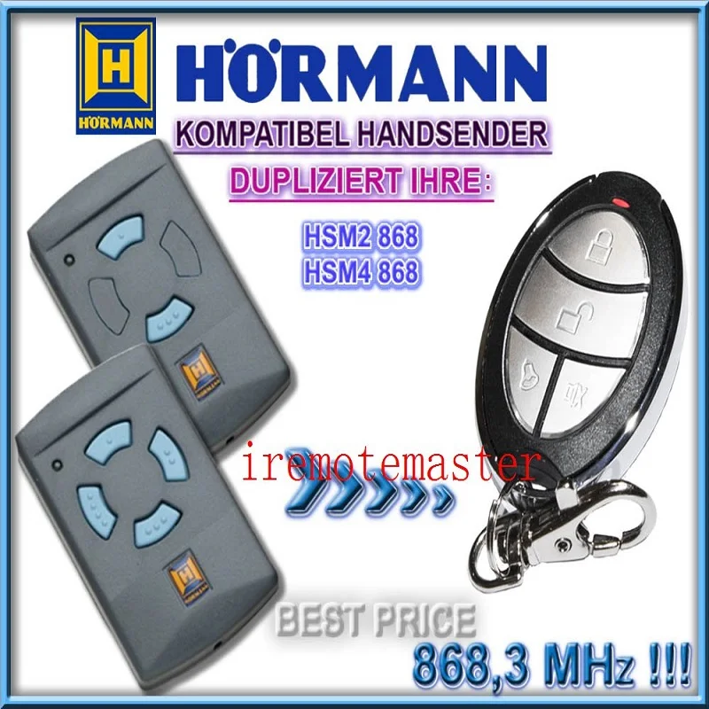 Hormann hse2 868 пульт дистанционного управления двери гаража совместимый пульт дистанционного управления Дубликатор