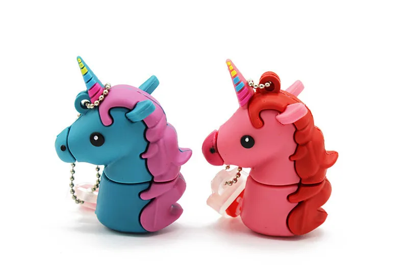 Модель usb флеш-накопителя KING SARAS cute cartoom Единорог usb 2,0 4 ГБ 8 ГБ 16 ГБ 32 ГБ 64 ГБ флешка, подарок usb