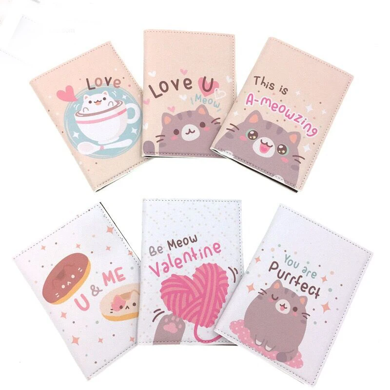 Новинка Обложка для паспорта с мультяшным рисунком Женский держатель карт PU ID