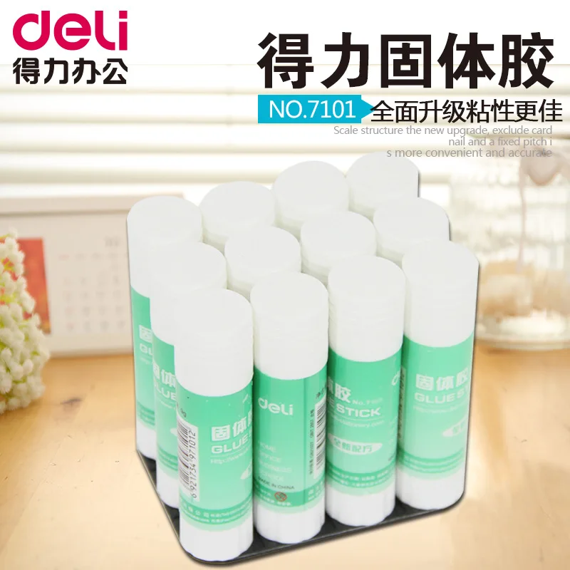 

12pcs Solid glue got glue plastic school office white solid manual course glue financial supplies glue stick