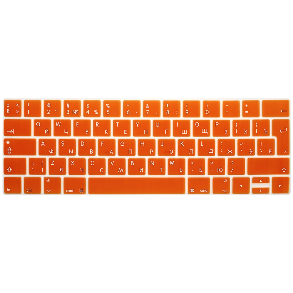 Силиконовая Защитная крышка для клавиатуры нового Macbook Pro 13 A1706 и 15 A1707 с сенсорной