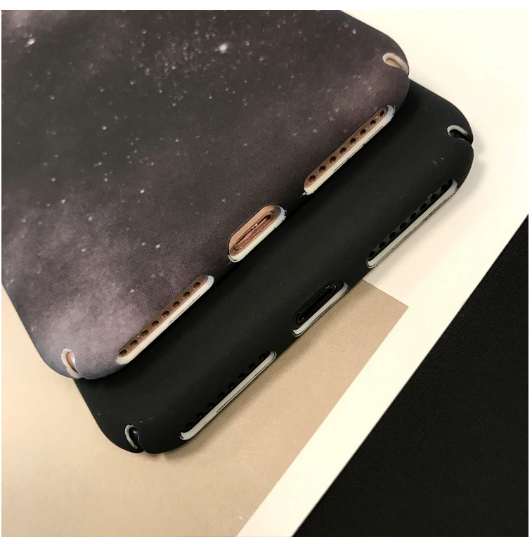 5XIAOHUO Simple creative personality Star phone shell For iphone 6 case Fashion scrub 6S 7 Plus cover |