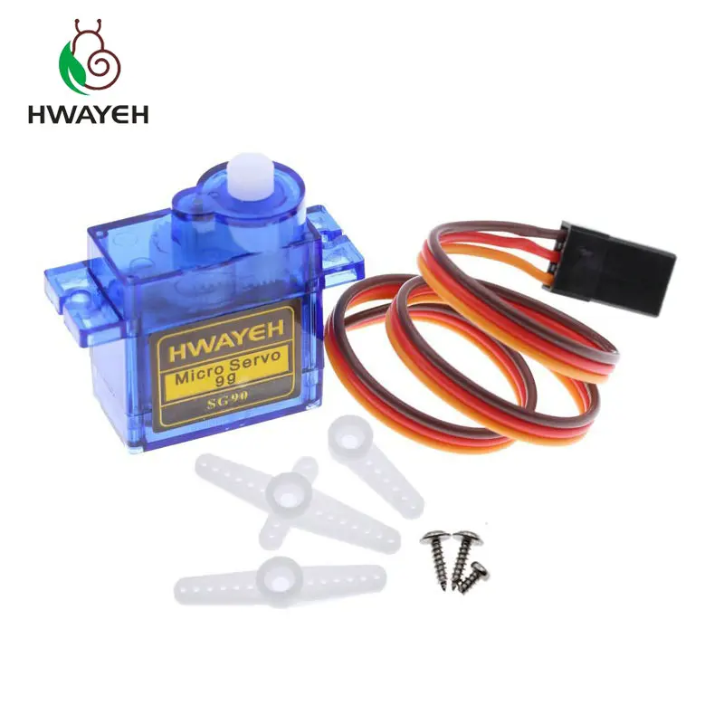 1 шт. HWAYEH Rc Mini Micro 9g 6 кг сервопривод SG90 Для arduino RC 250 450 6CH для вертолет самолет