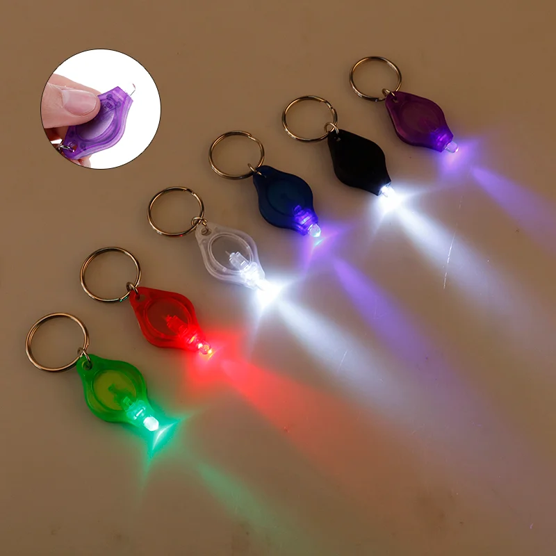 Мини Карманный Брелок флэш светильник Micro LED выжимание фонарь лампа для наружного