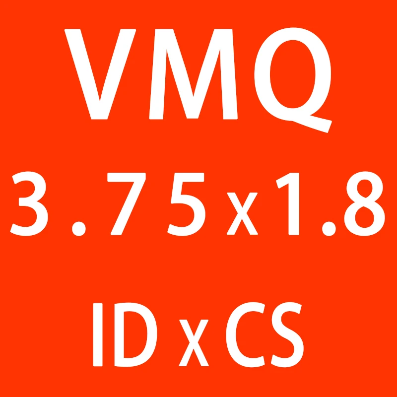 ID3.75mm 10 шт./лот силиконовые кольца/VMQ уплотнительное кольцо 2,24 мм толщина ID1.8/2/2,5/2,8/3,15/3,55/3,75/4 мм резиновое уплотнительное кольцо уплотнительная прокладка - Цвет: ID3.75mm
