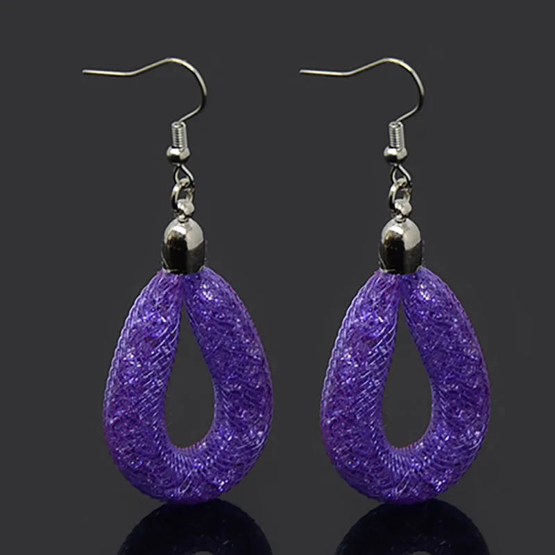 Серьги подвески в виде сетки с крошечными камнями|mesh earrings|crystal drop earringscrystal earrings |