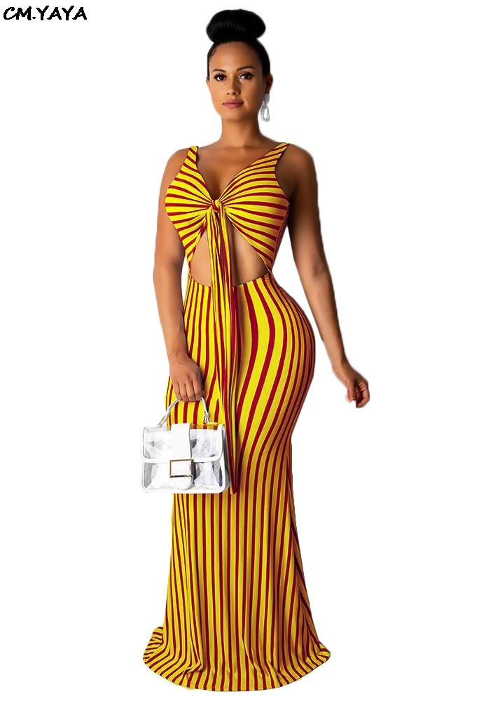 2019 женская обувь новое летнее платье в полоску с галстуком бабочкой на шнуровке v