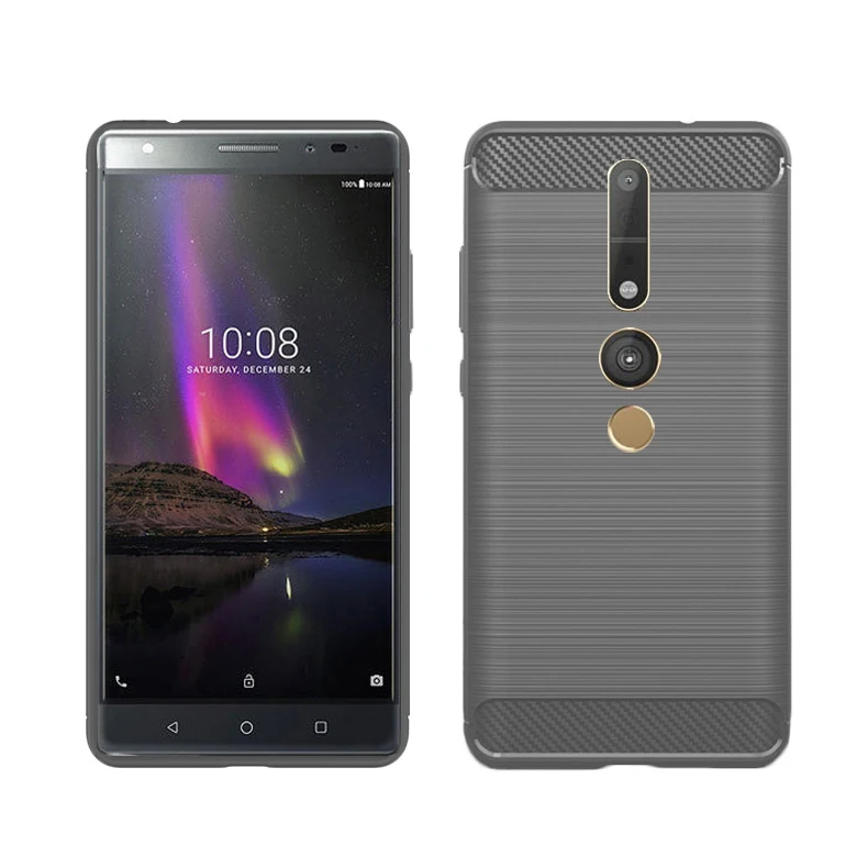 Чехол для Lenovo Phab2 Pro PB2-690M PB2-690N из углеродного волокна прочный защитный мягкий