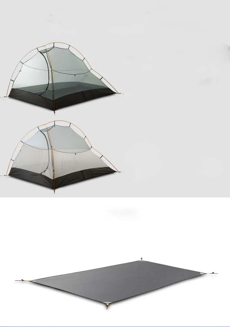 3F UL GEAR Открытый Сверхлегкий Carpas 15D Кемпинг Палатка 1-2 человек 4 сезона Tenda Tente Пешие прогулки рыбалка пляж barracas para кемпинг